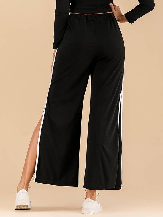 Elena High Slit Track Pants