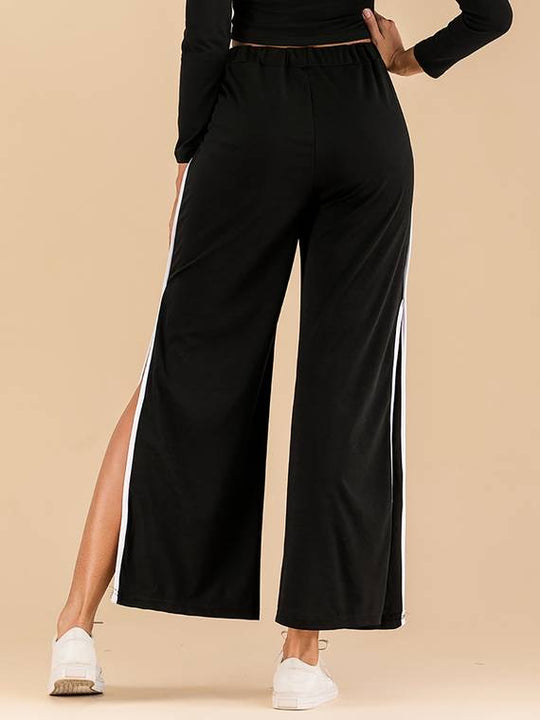 Elena High Slit Track Pants