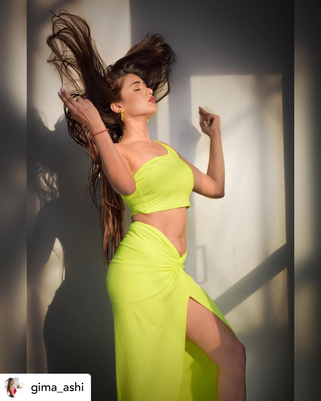 Mariel Neon Green Coord Set