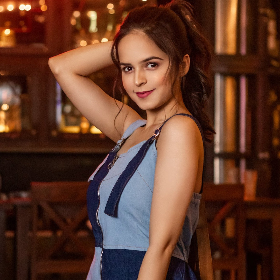 Canadian Dual tone denim Jumpsuit