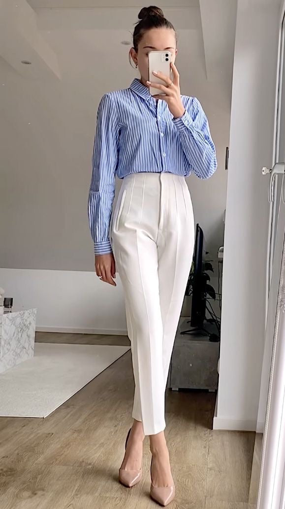 Victoria pegged High Waist Trousers