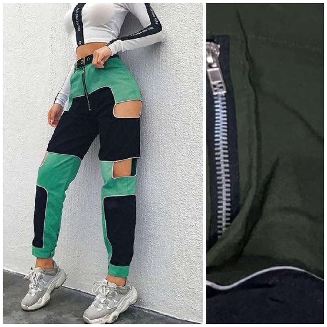 Julia Jewel Cut PatchWork Jogger