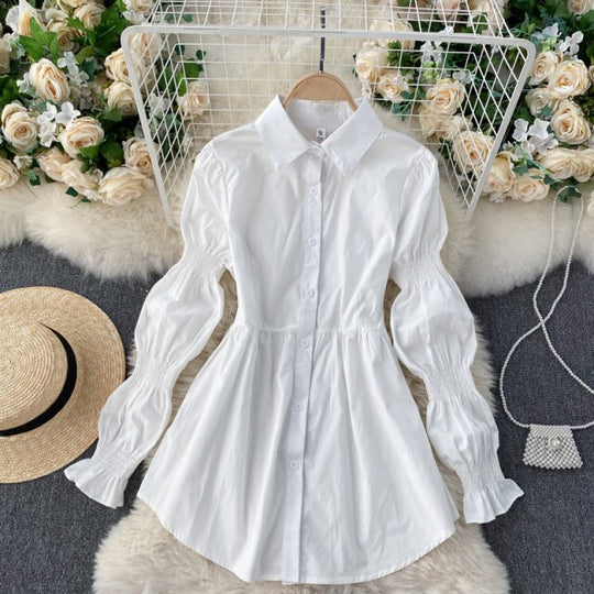 Laurel Belted Denim Blouse