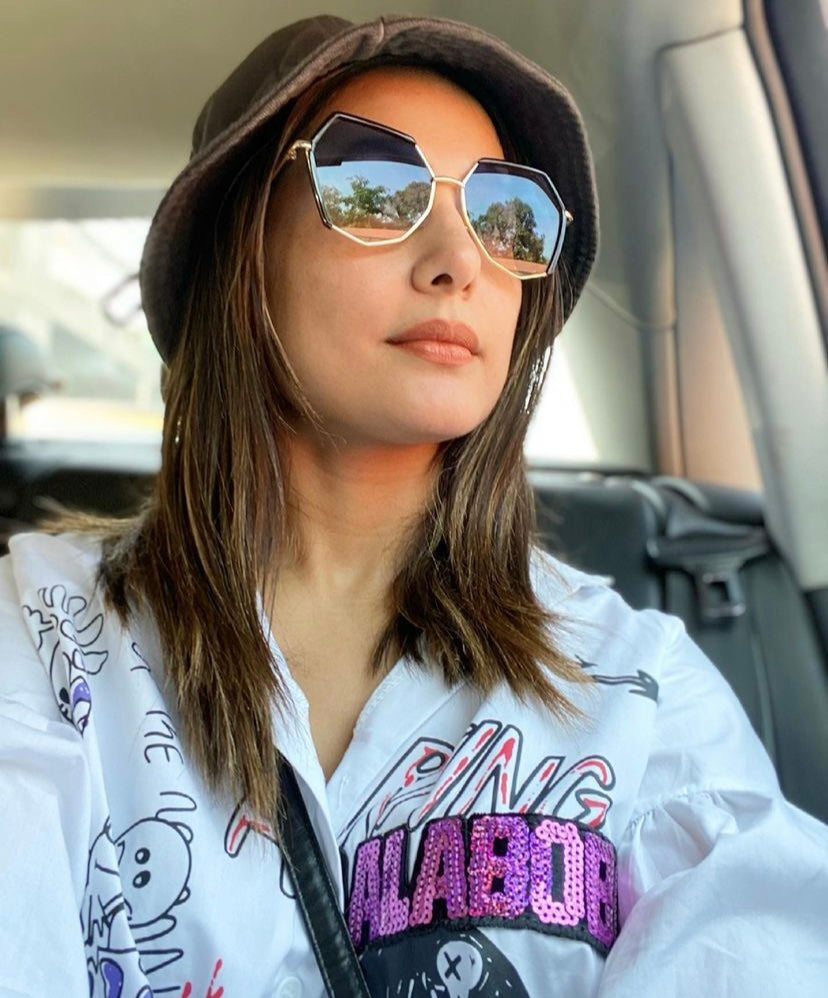 Amanda Cartoon Print Sequinned shirt Dress