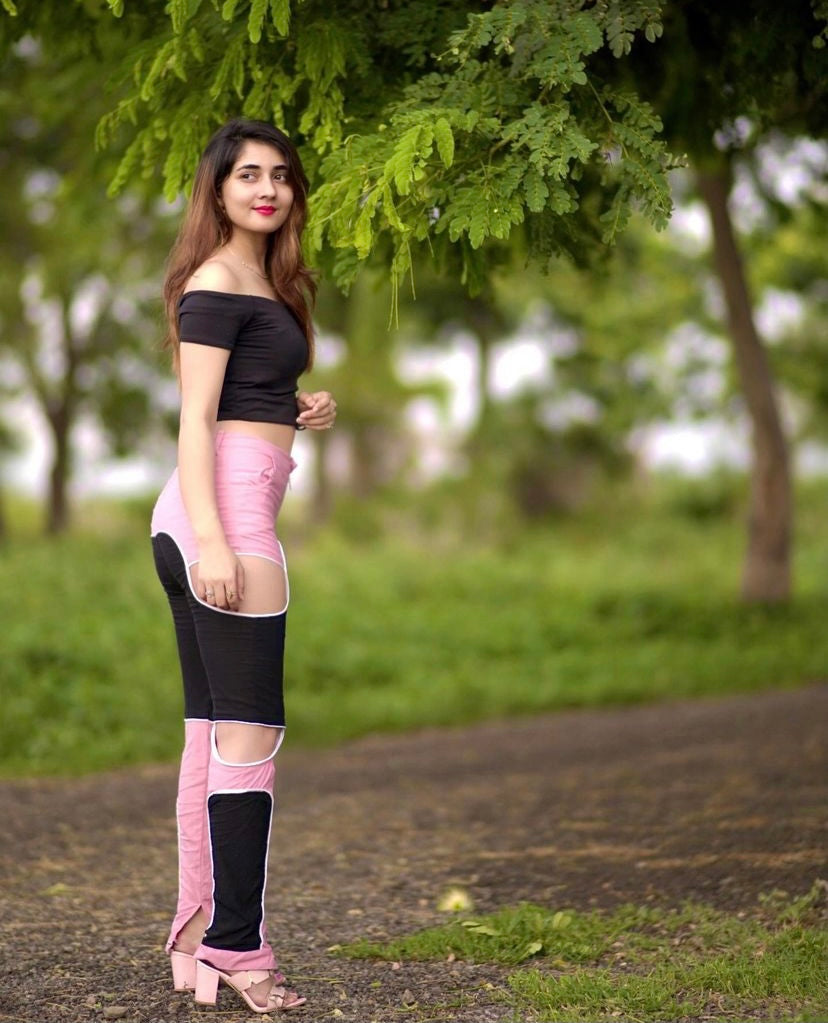 Julia Jewel Cut PatchWork Jogger