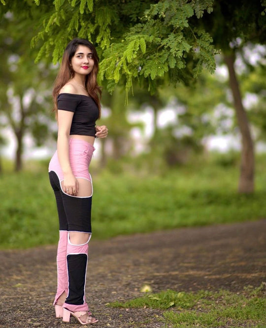 Julia Jewel Cut PatchWork Jogger