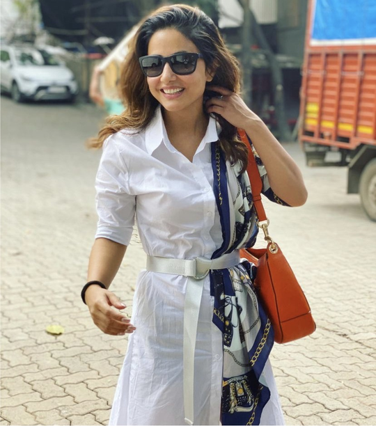 Hayley Midi Dress with Scarf