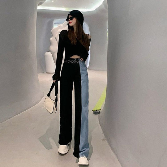 Damsel Dual tone wide legged Pants