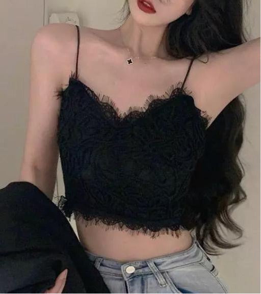 Miranda lace cropped Bustier Tops