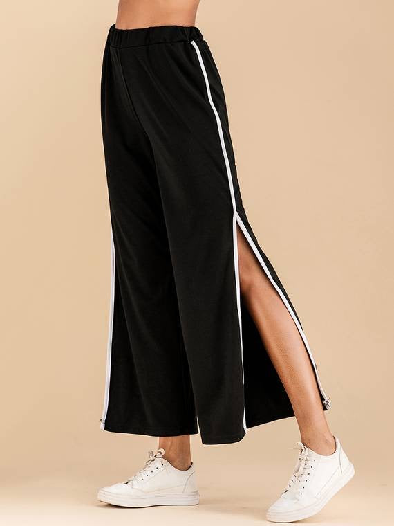 Elena High Slit Track Pants
