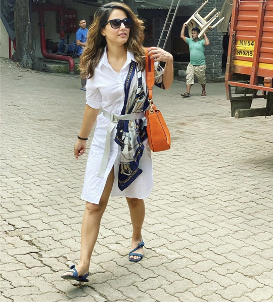 Hayley Midi Dress with Scarf