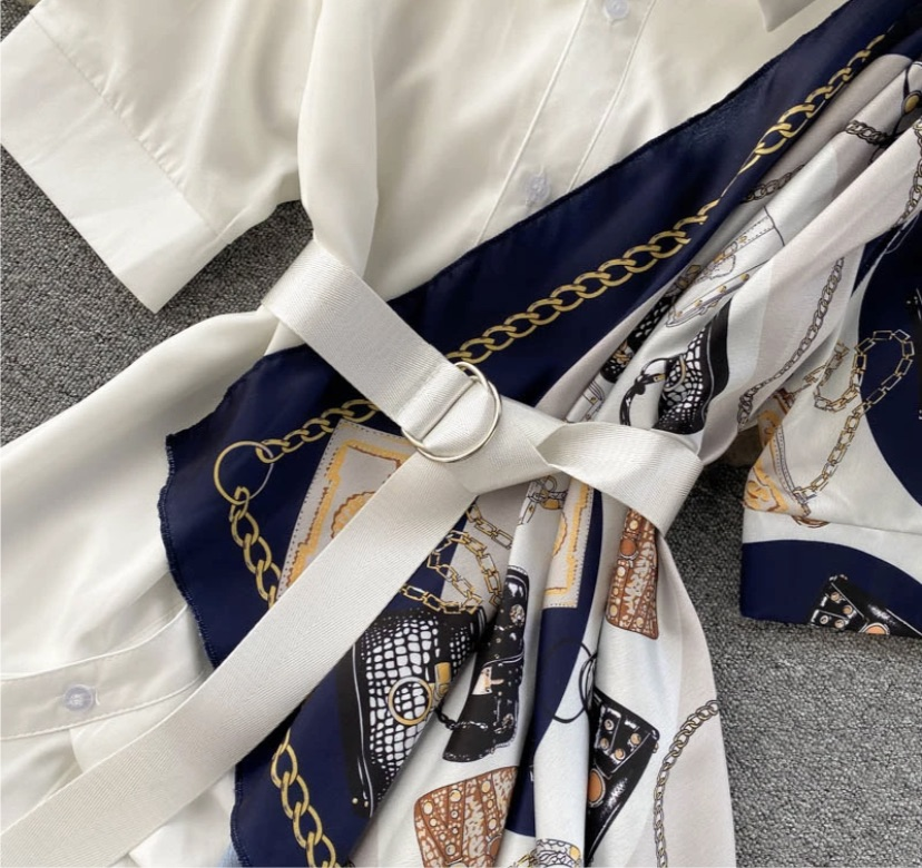 Hayley Midi Dress with Scarf