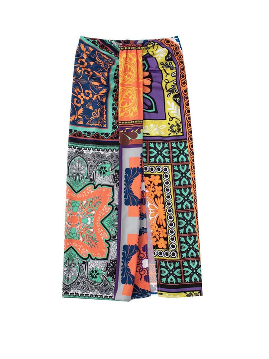 Beverly vintage Set with Split Skirt