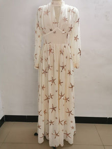 Elise chiffon flaring Maxi DRESS