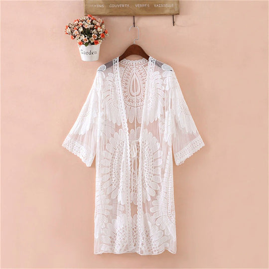 Cabello Embroidered Cover Up