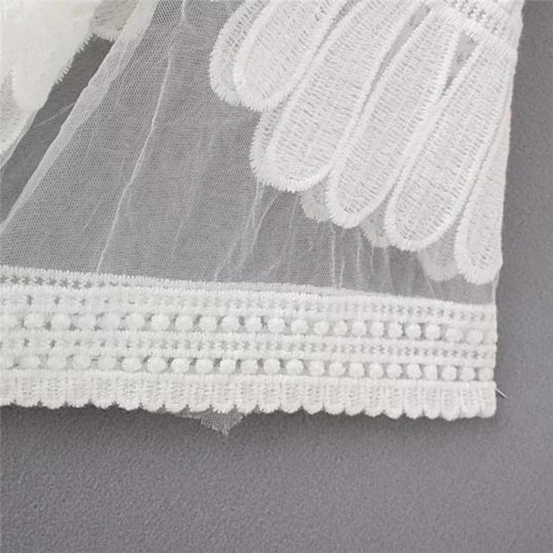 Cabello Embroidered Cover Up