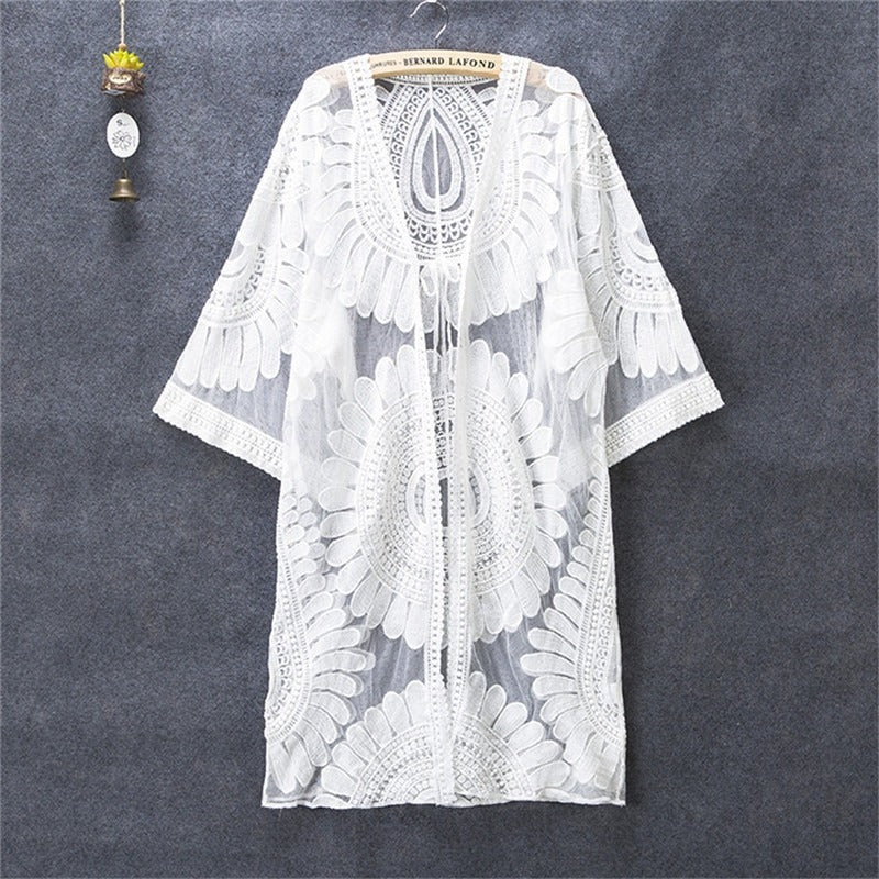 Cabello Embroidered Cover Up