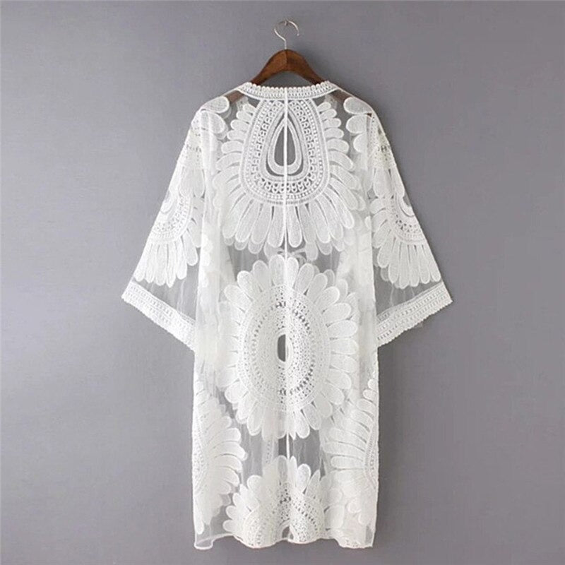 Cabello Embroidered Cover Up