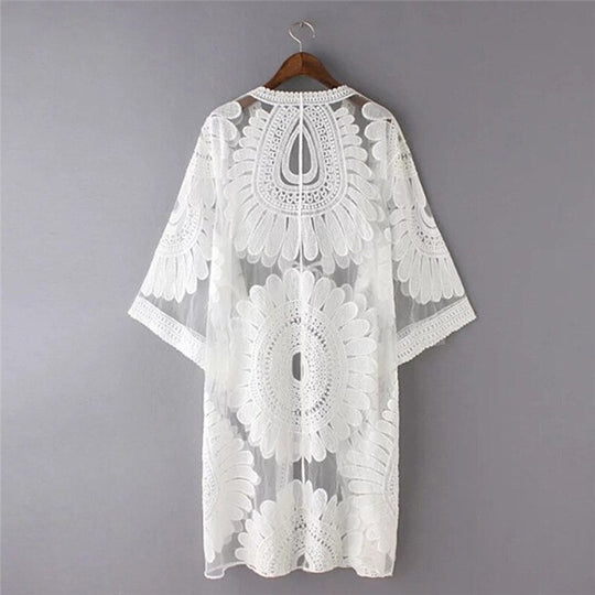 Cabello Embroidered Cover Up