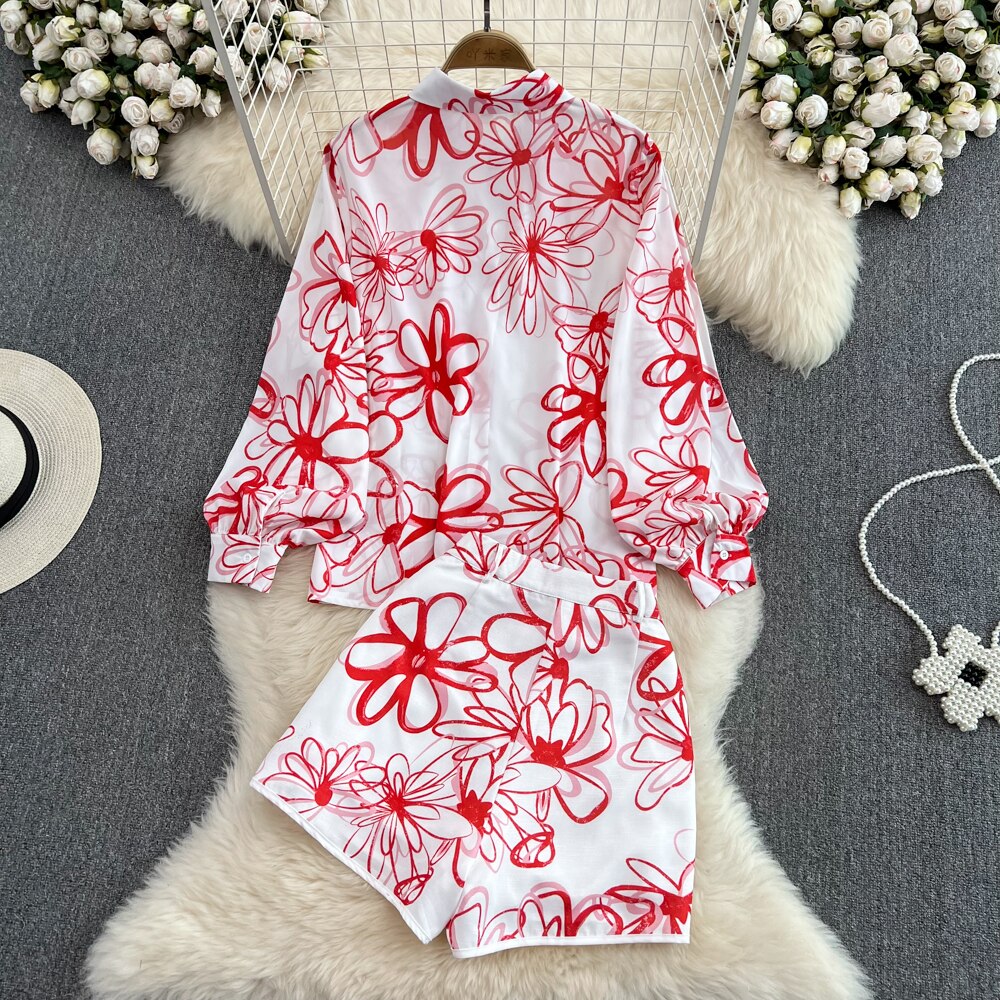 Shenice Printed Two Piece Coord Set