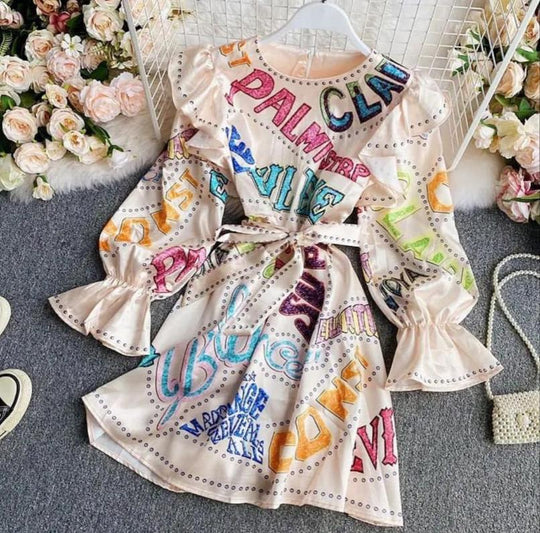 Jenna Vintage Graphics Dress