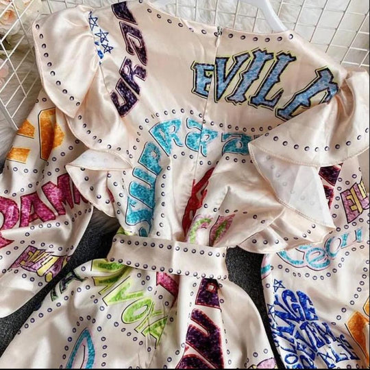 Jenna Vintage Graphics Dress