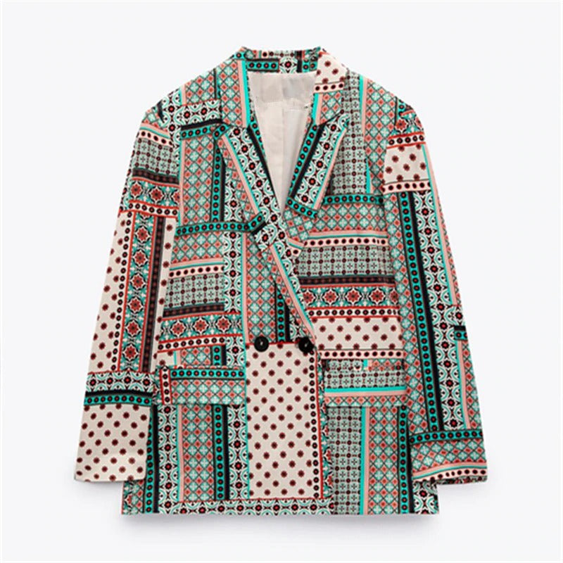 Jaden Printed Blazer and Pants Set