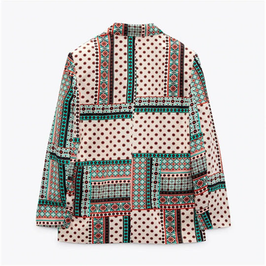 Jaden Printed Blazer and Pants Set