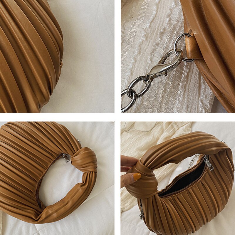 Hobo Pleated Shoulder Bag