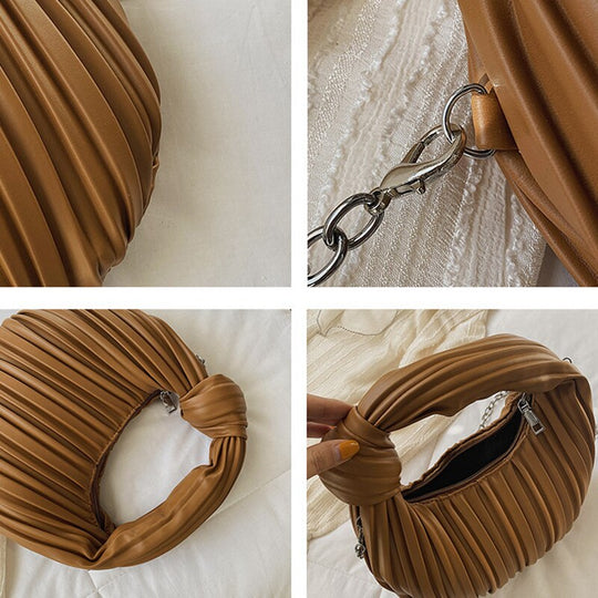 Hobo Pleated Shoulder Bag
