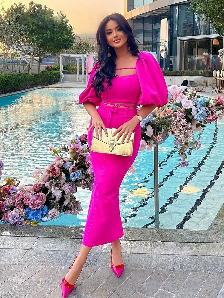 Rose luxury Coord Set