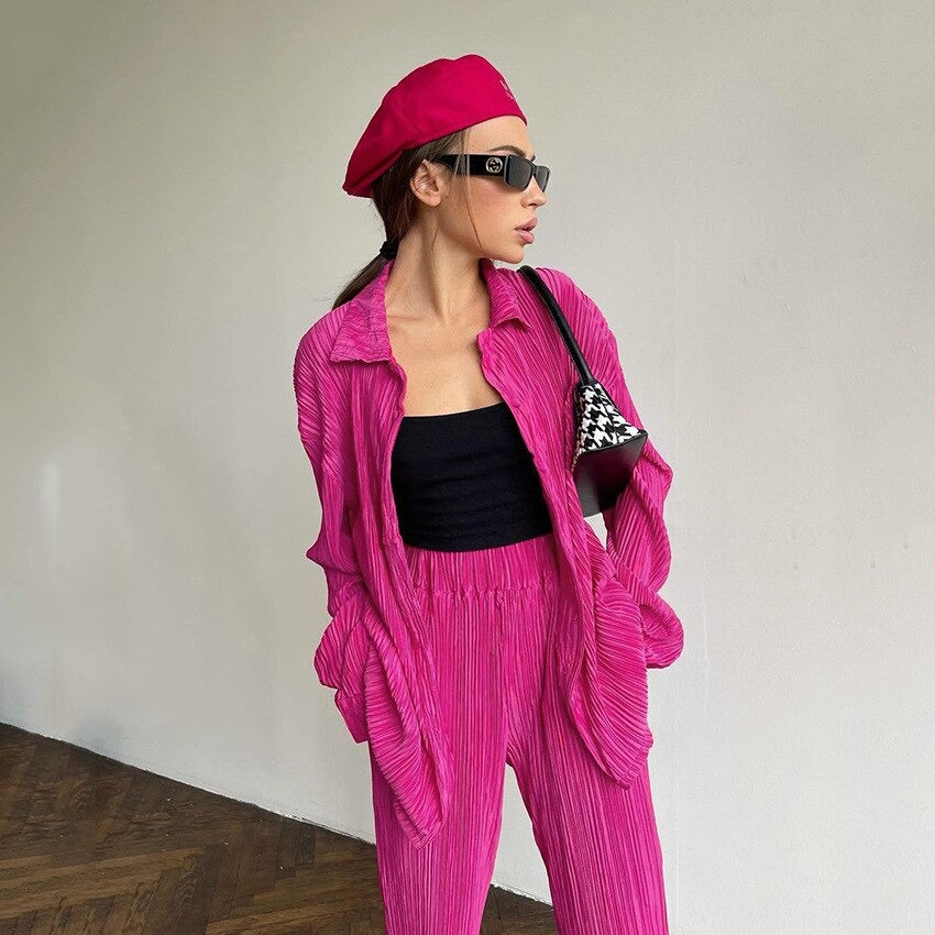 Lauren Pleated Coord Set