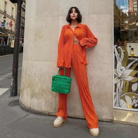 Lauren Pleated Coord Set