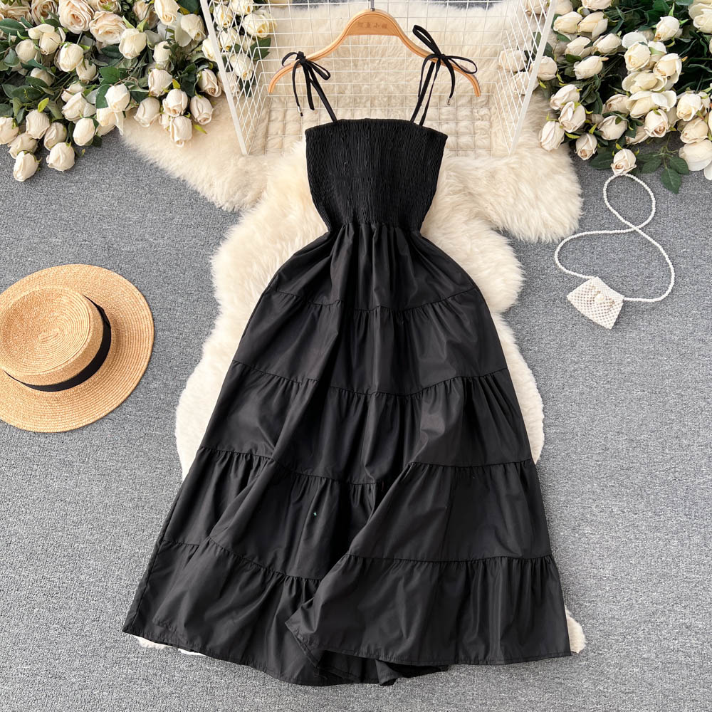 Summer Edging pleated Dress