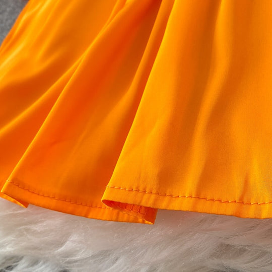 Jane Retro Style High Waisted Lapel Dress