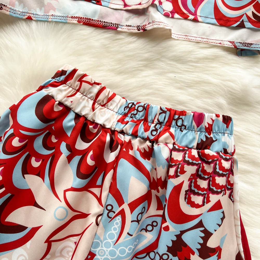 Shelly Printed Three Piece Coord Set