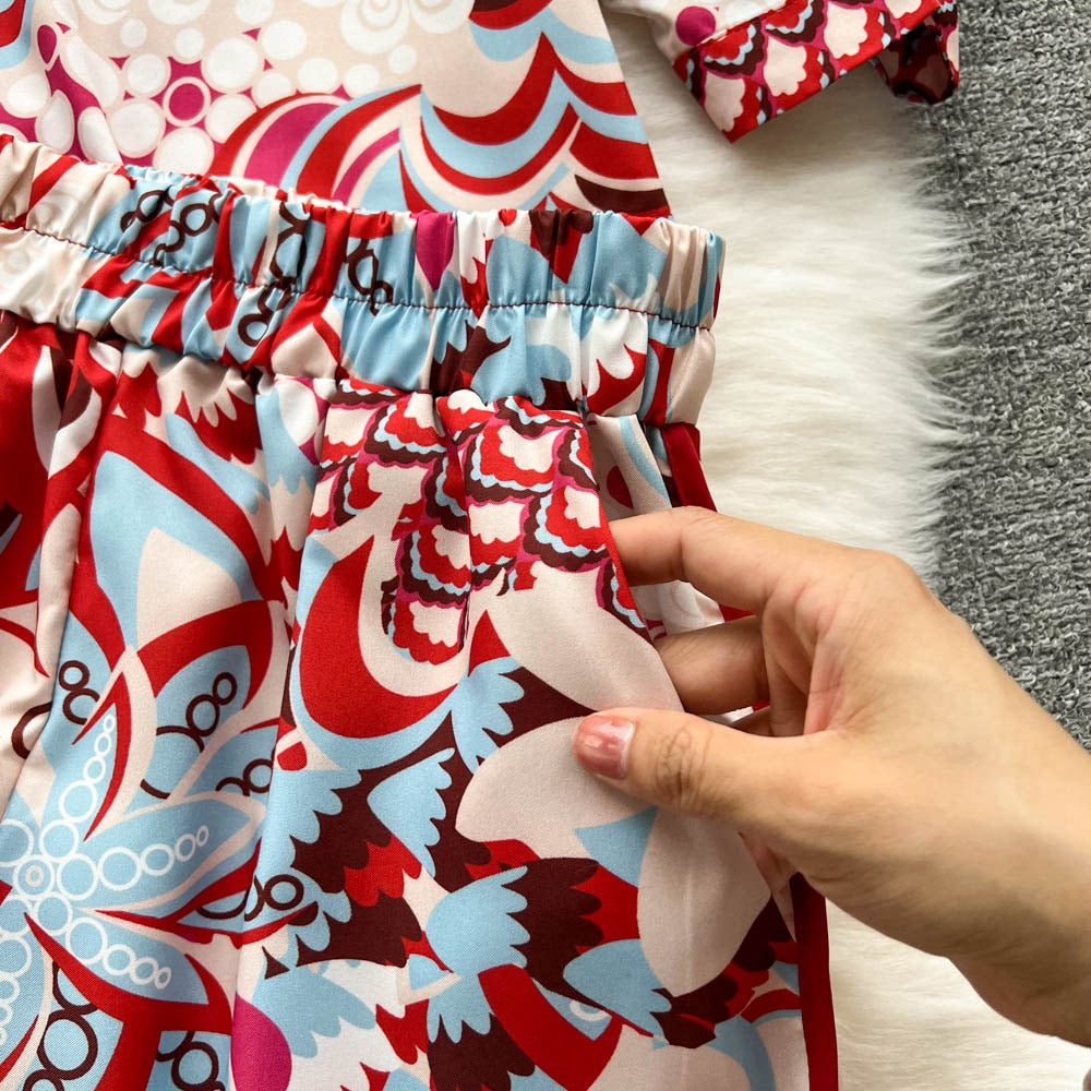 Shelly Printed Three Piece Coord Set