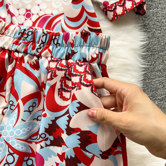 Shelly Printed Three Piece Coord Set