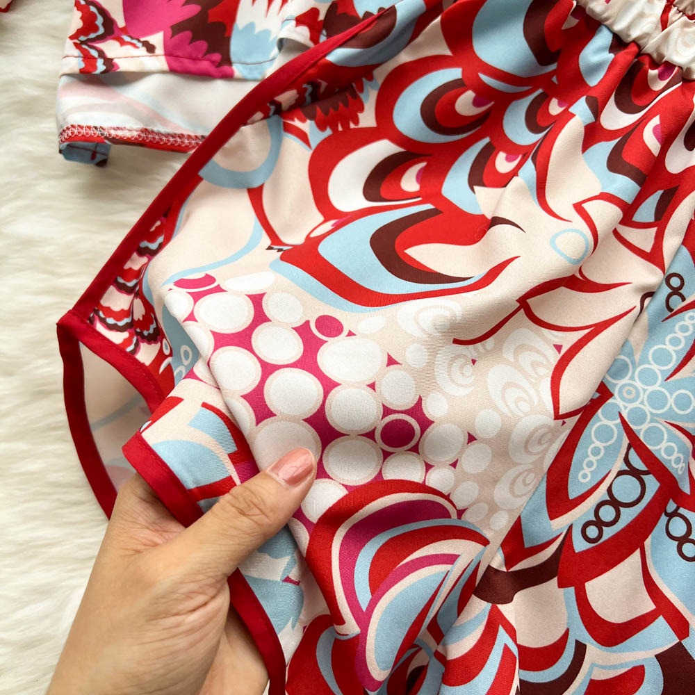 Shelly Printed Three Piece Coord Set