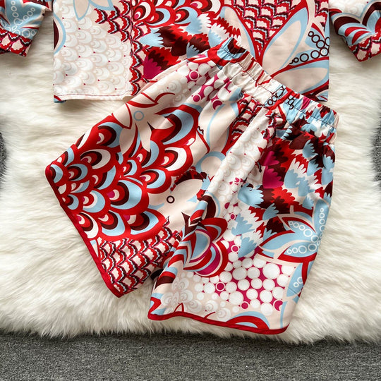 Shelly Printed Three Piece Coord Set