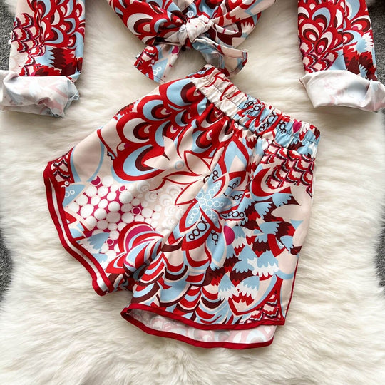 Shelly Printed Three Piece Coord Set