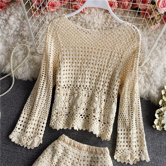 Oceana Three Piece Crochet Set