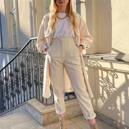 Victoria pegged High Waist Trousers