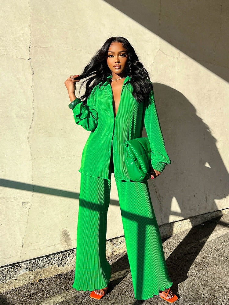 Lauren Pleated Coord Set