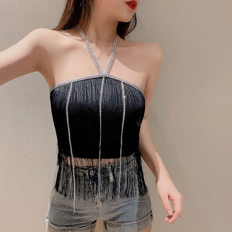 Alexis Bustier Top with Tassels