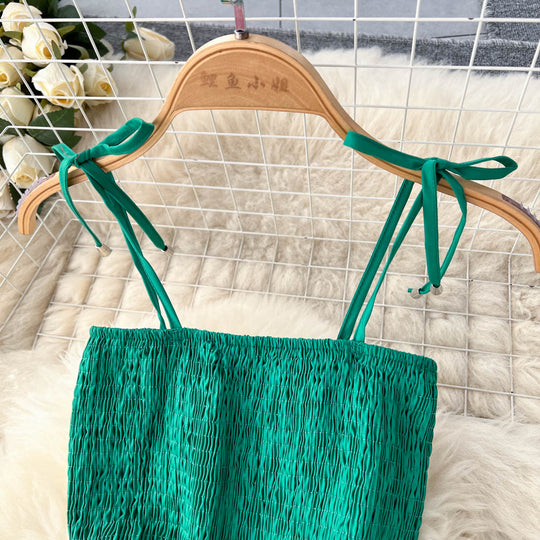 Summer Edging pleated Dress