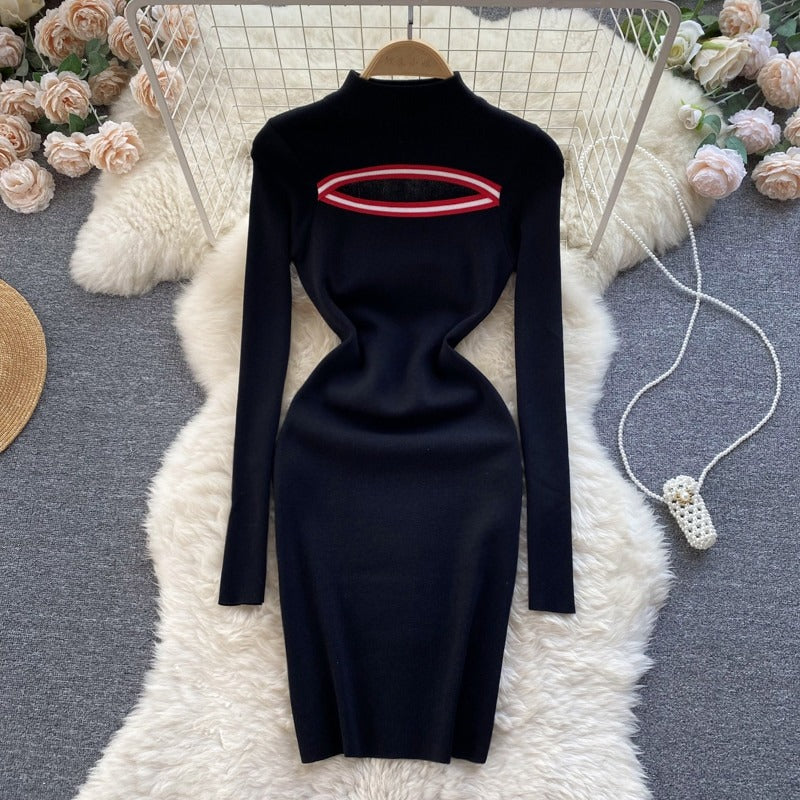 Soneya High Neck Bodycon Dress