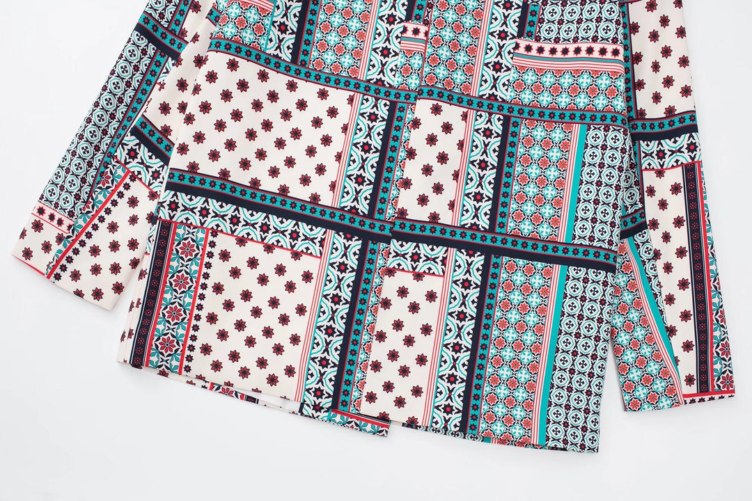 Jaden Printed Blazer and Pants Set