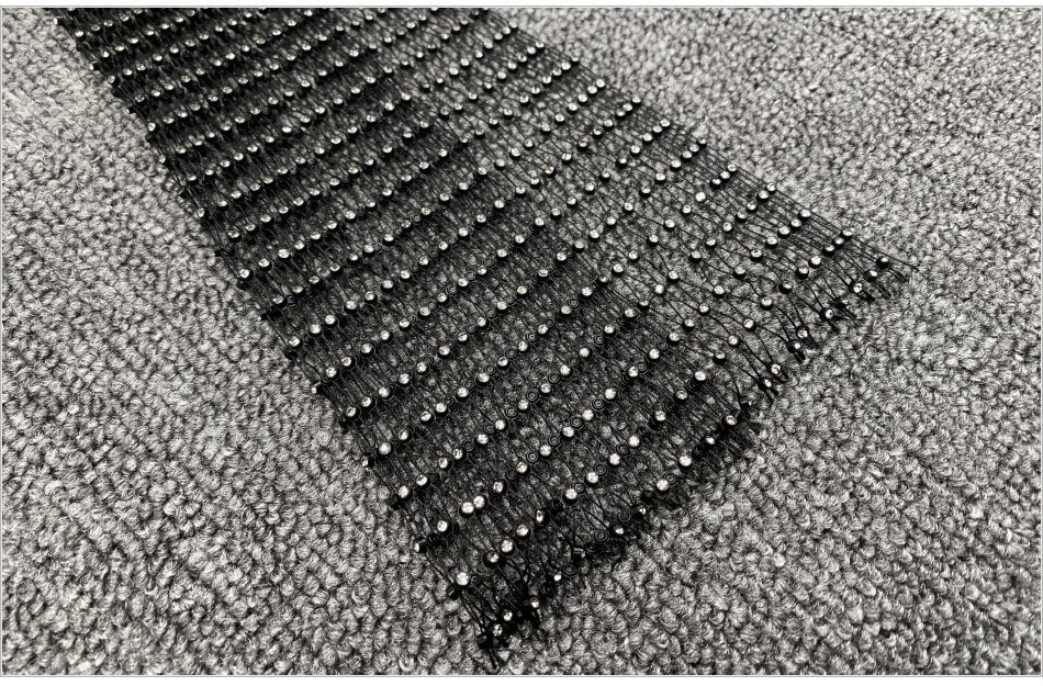 Rhinestone Fishnet Wide Legged Trousers